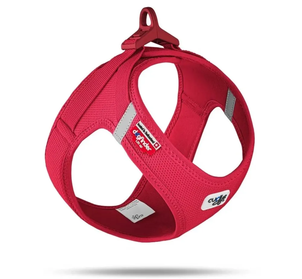 Curli Hondentuig Clasp Vest Harness Rood- Puppy Tuig & Puppy Harnas