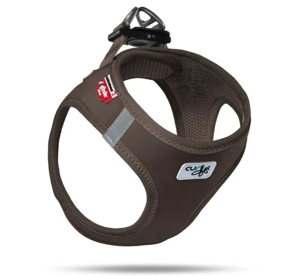 Curli Hondentuig Softshell Bruin- Puppy Tuig & Puppy Harnas