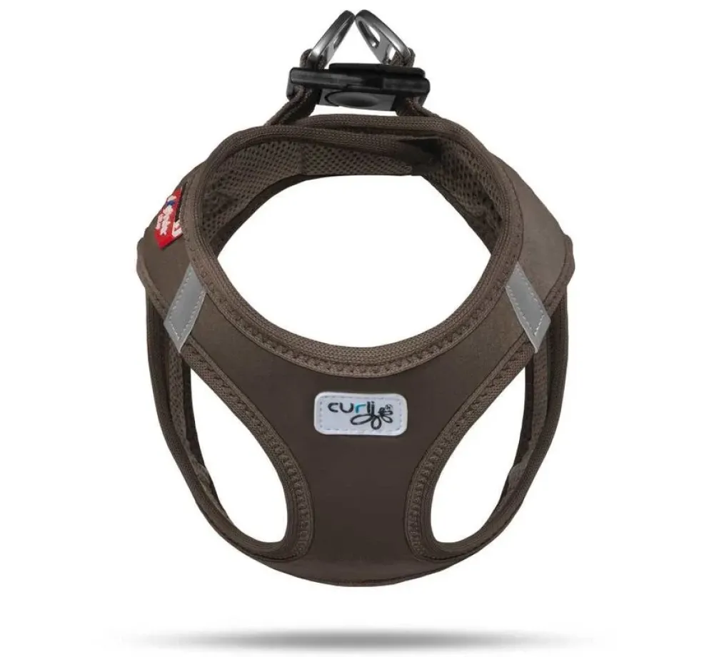 Curli Hondentuig Softshell Bruin- Puppy Tuig & Puppy Harnas