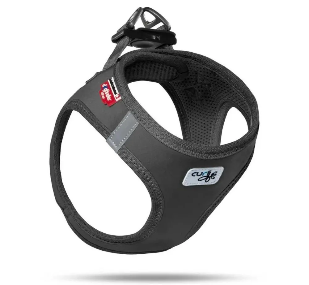 Curli Hondentuig Softshell Zwart- Puppy Tuig & Puppy Harnas