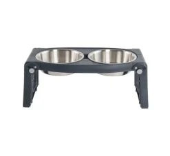 Dexas Adjustable Height Pet Feeder Pro Steel- Voerbak En Drinkbak