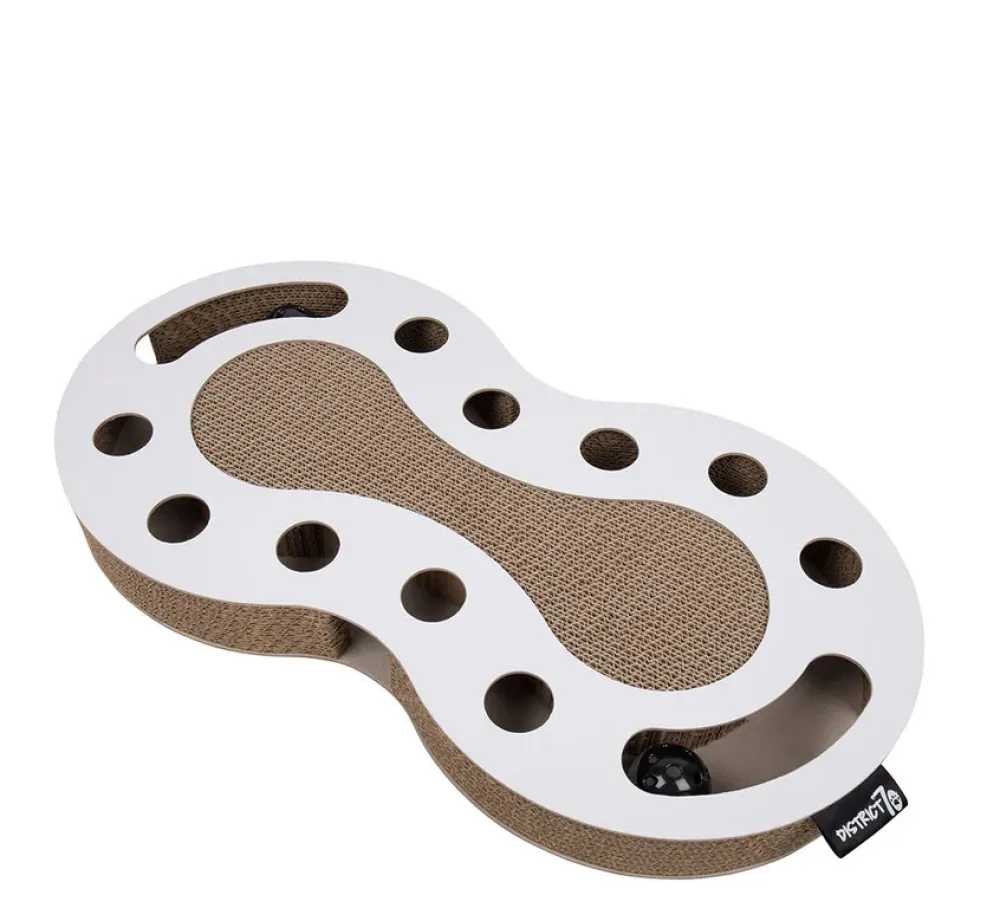 District70 District 70 Kattenspeelgoed Snake Wit- Kattenspeelgoed