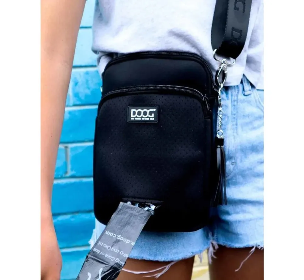 DOOG Cross Body Tas Walkie Bag Neosport Zwart- Beloningszakje