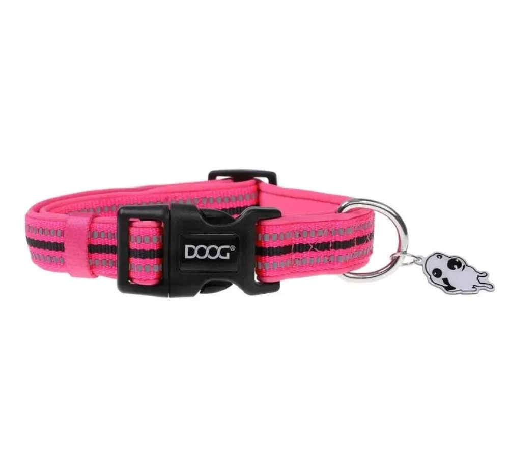 DOOG Hondenhalsband Neopreen Roze- Hondenhalsband