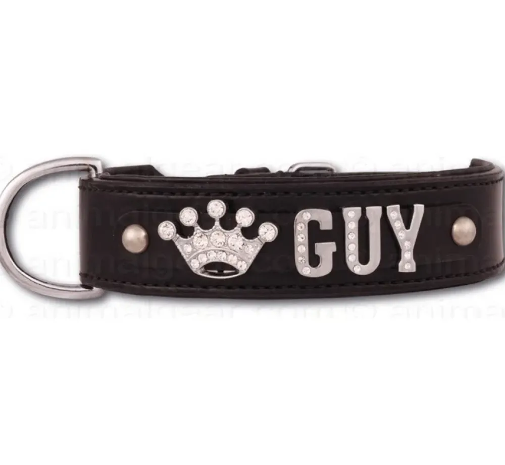 Doxtasy Hondenhalsband Met Naam Large Black- Hondenhalsband