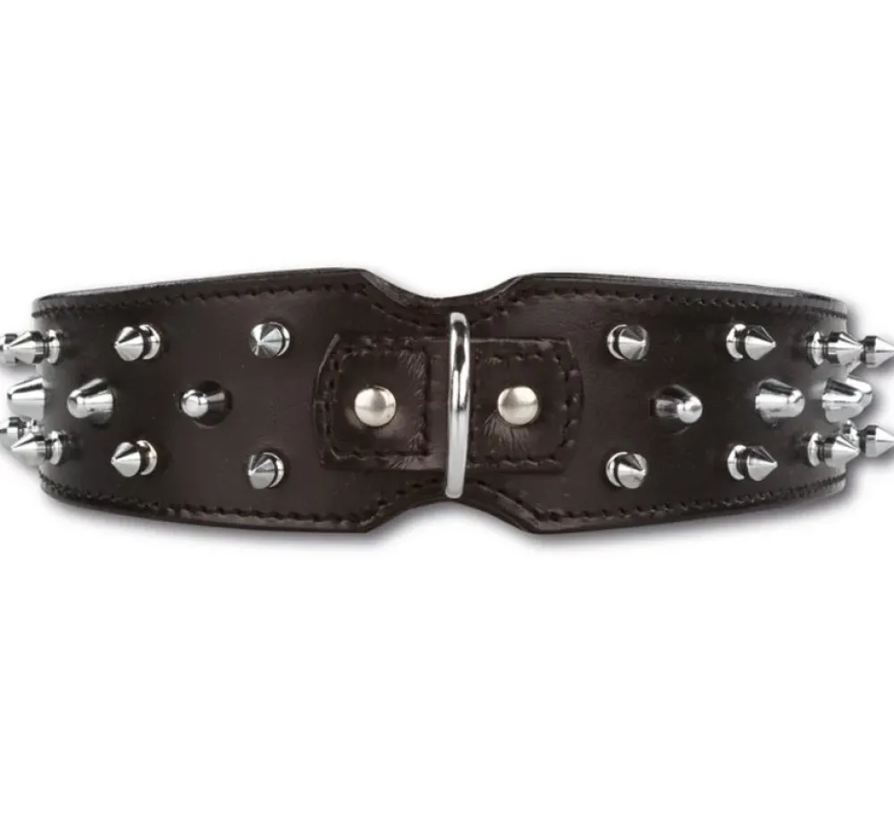 Doxtasy Hondenhalsband Savage Spikes Black 45Mm- Hondenhalsband