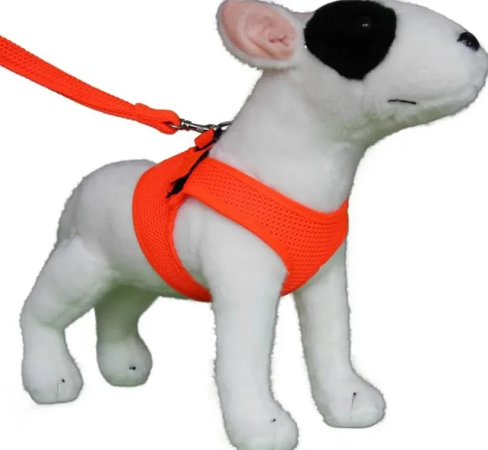 Doxtasy Hondentuig Comfy Harnass Mesh Fluo Orange- Puppy Tuig & Puppy Harnas
