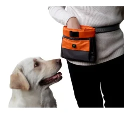 EQDOG Beloningszakje Click And Treat Oranje- Beloningszakje