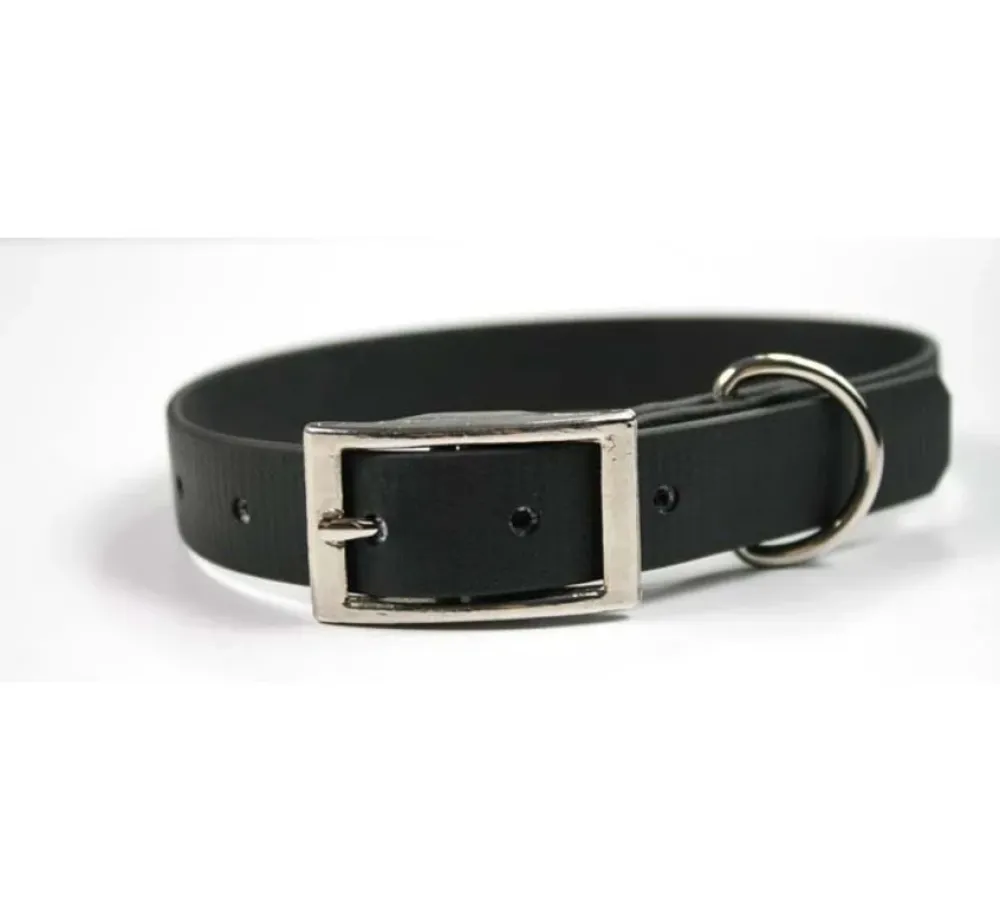 EQuest 4dogs Hondenhalsband Biothane Zwart- Hondenhalsband
