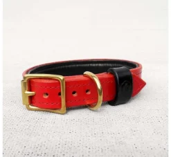 Houndworthy Hondenhalsband Bridle Leather Oxblood Red- Hondenhalsband