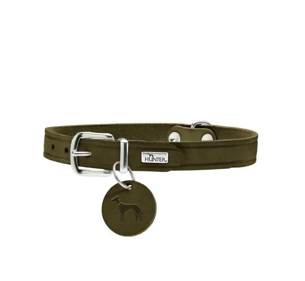 Hunter Hondenhalsband Aalborg Olive- Hondenhalsband