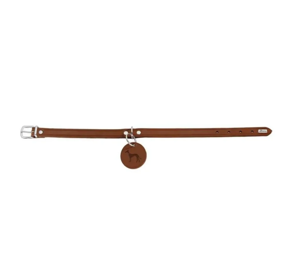 Hunter Hondenhalsband Aalborg Cognac- Hondenhalsband