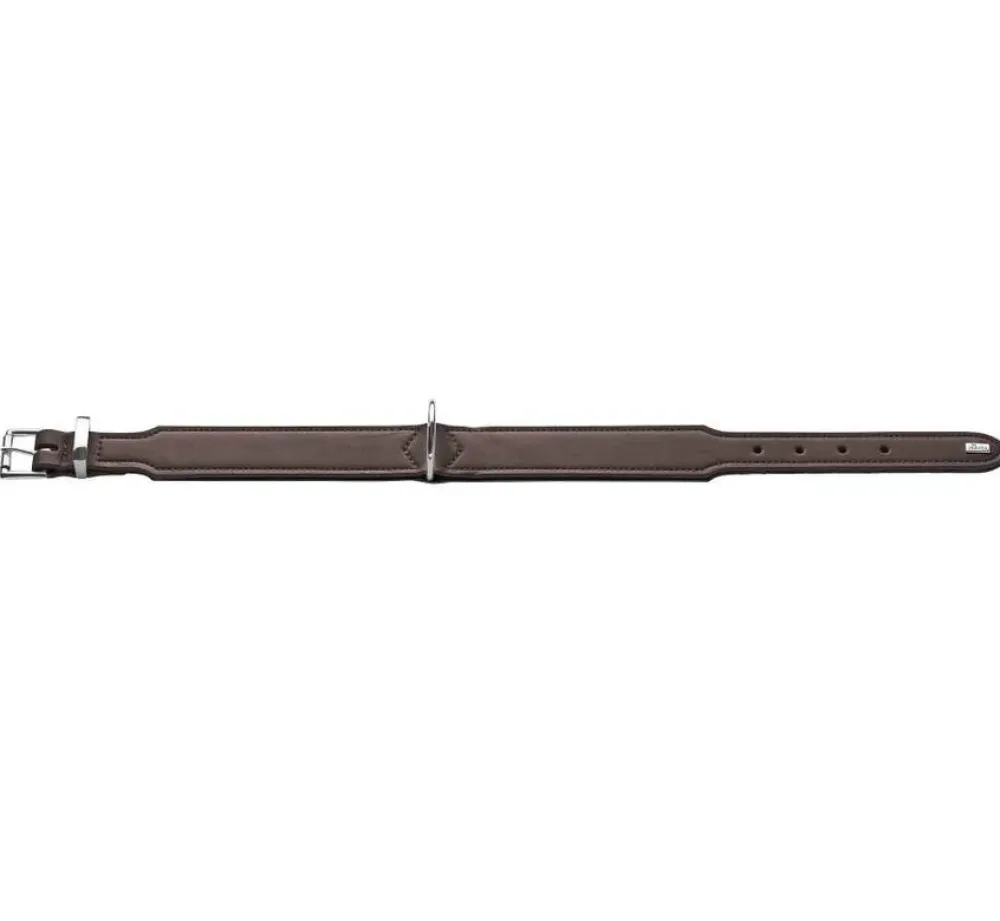 Hunter Hondenhalsband Basic Bruin- Hondenhalsband