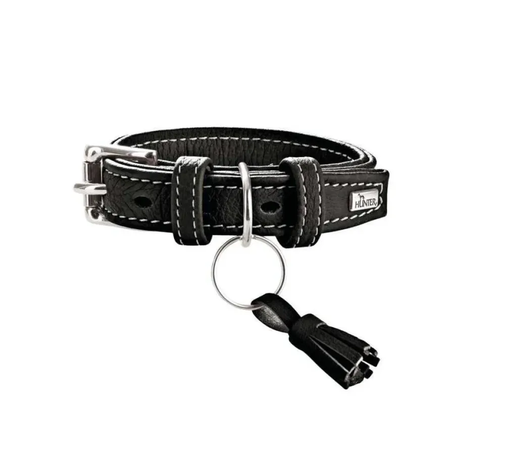Hunter Hondenhalsband Cannes Zwart- Hondenhalsband