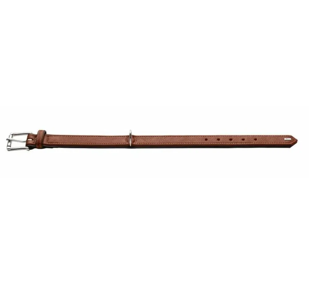 Hunter Hondenhalsband Canadian Up Cognac / Zwart- Hondenhalsband