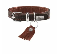 Hunter Hondenhalsband Cody Petit Donkerbruin- Hondenhalsband