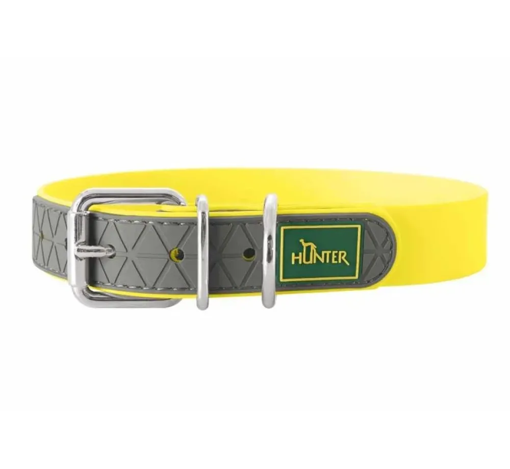 Hunter Hondenhalsband Convenience Geel- Hondenhalsband
