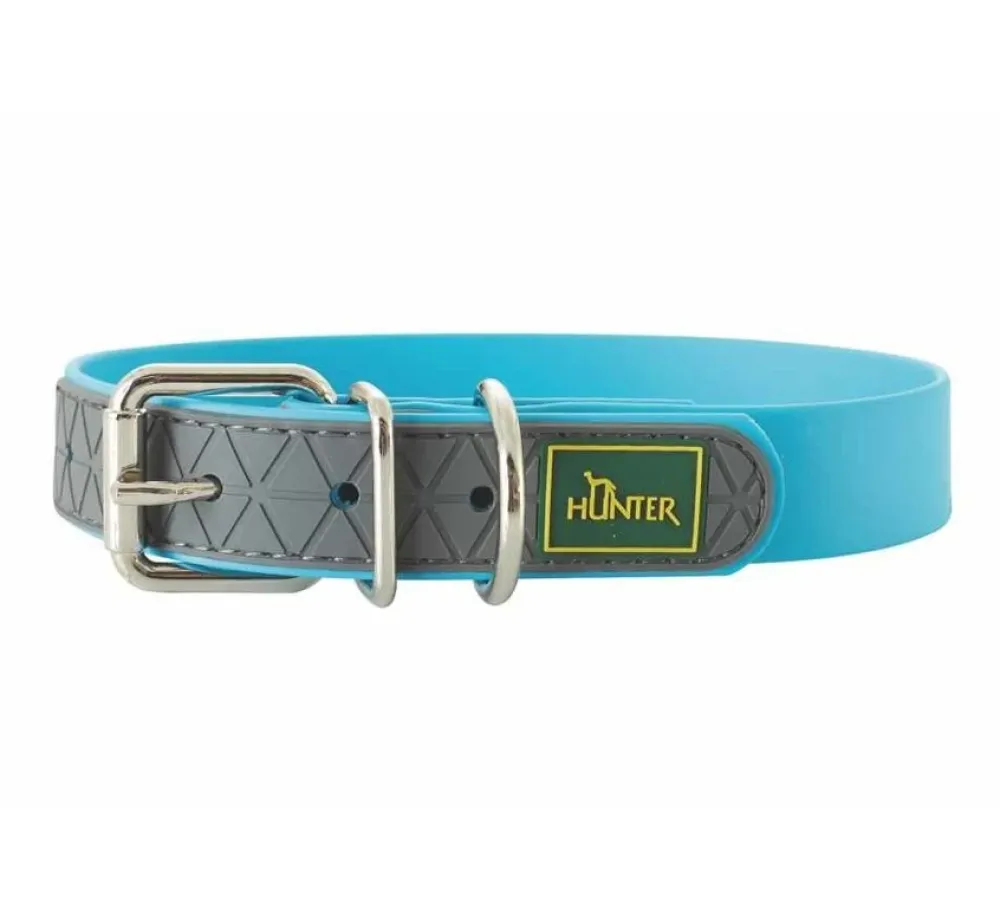 Hunter Hondenhalsband Convenience Turquoise- Hondenhalsband