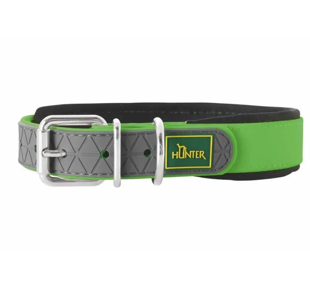 Hunter Hondenhalsband Convenience Comfort Groen- Hondenhalsband