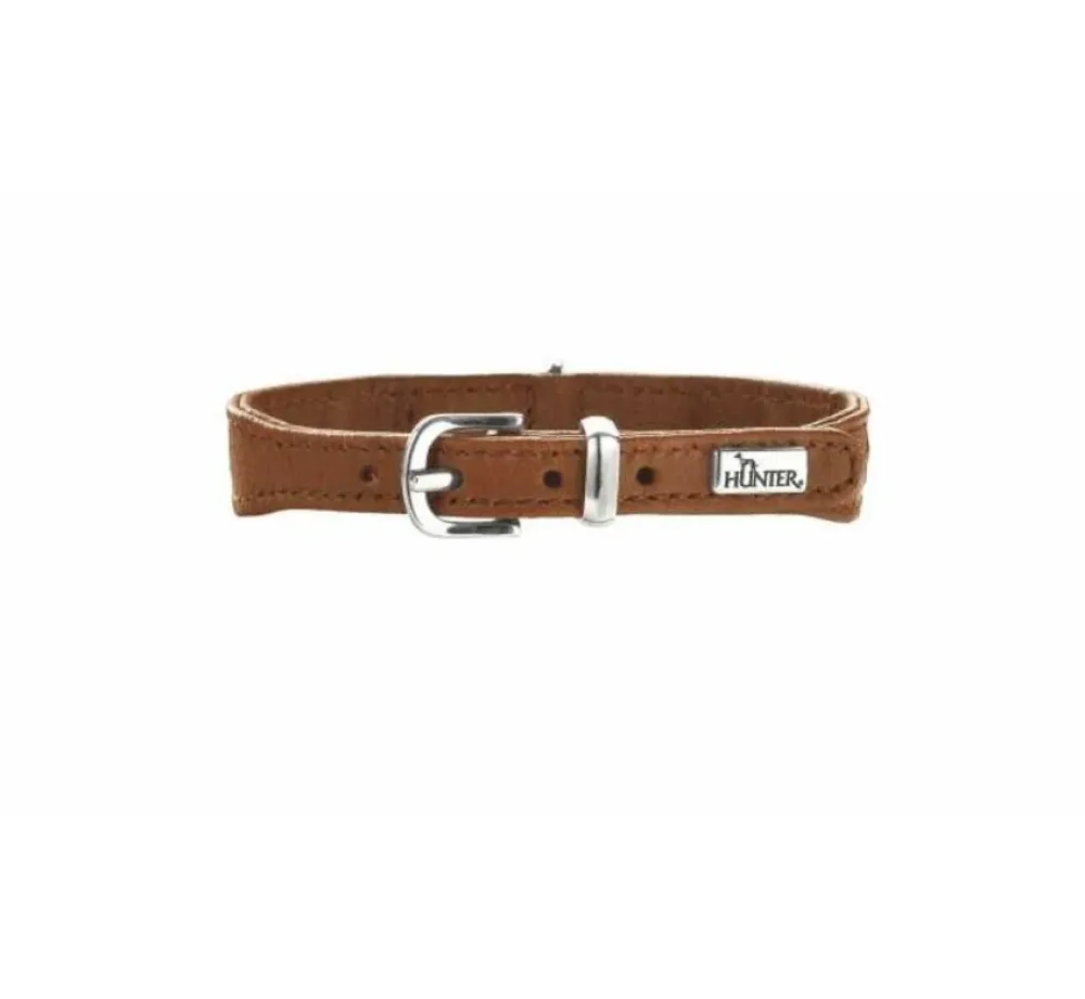 Hunter Hondenhalsband Diamond Elk Petit Cognac- Hondenhalsband
