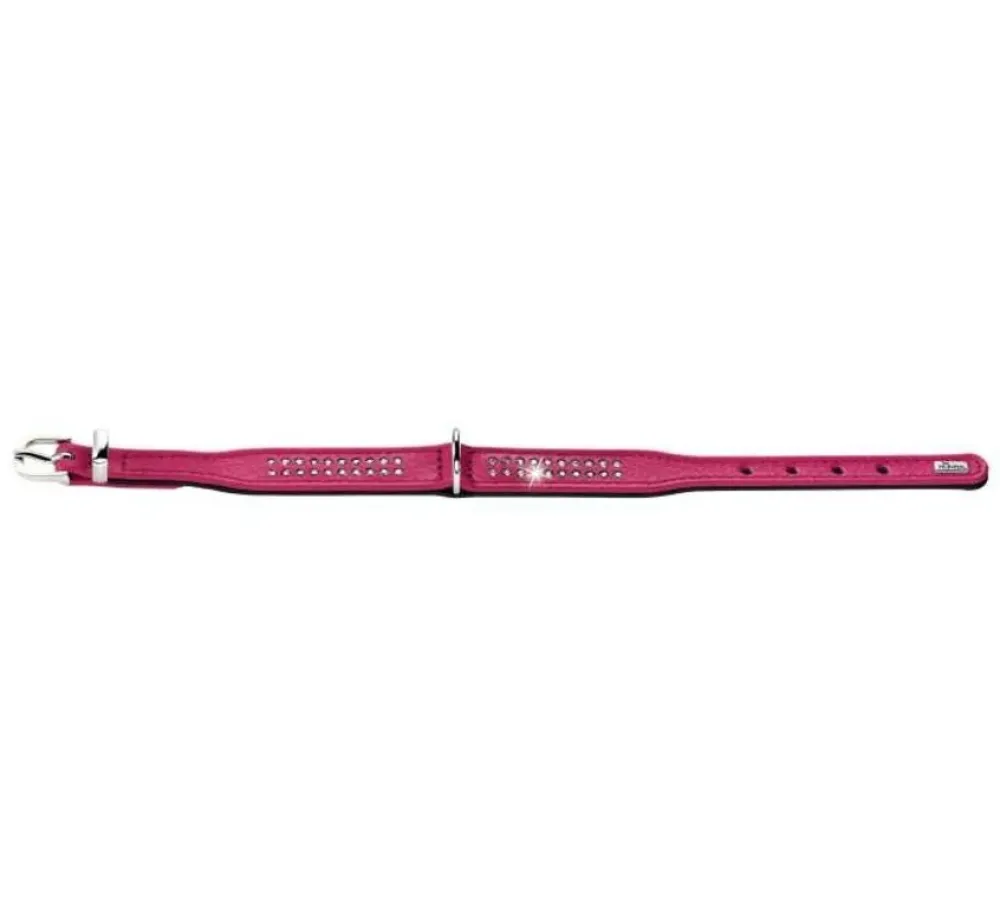 Hunter Hondenhalsband Diamond Petit Roze- Hondenhalsband