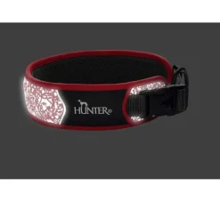 Hunter Hondenhalsband Divo Reflect Rood- Hondenhalsband