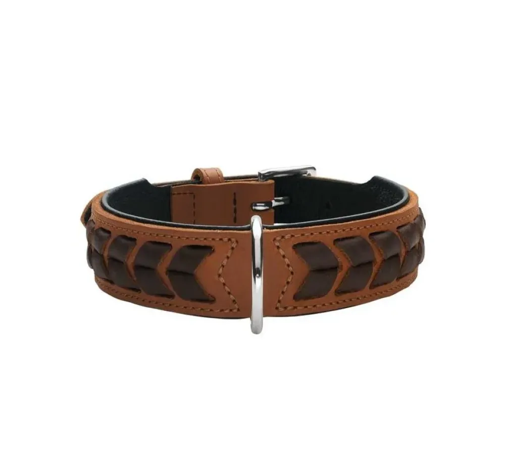 Hunter Hondenhalsband El Paso Cognac- Hondenhalsband
