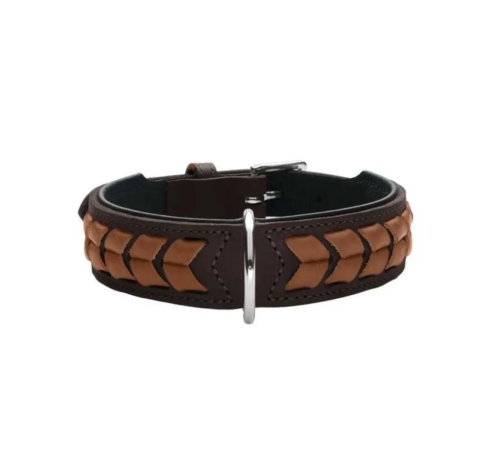 Hunter Hondenhalsband El Paso Bruin- Hondenhalsband
