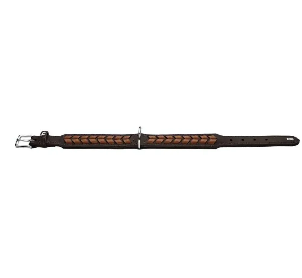 Hunter Hondenhalsband El Paso Bruin- Hondenhalsband