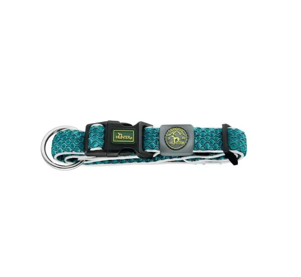 Hunter Hondenhalsband Hilo Vario Plus Turquoise- Hondenhalsband