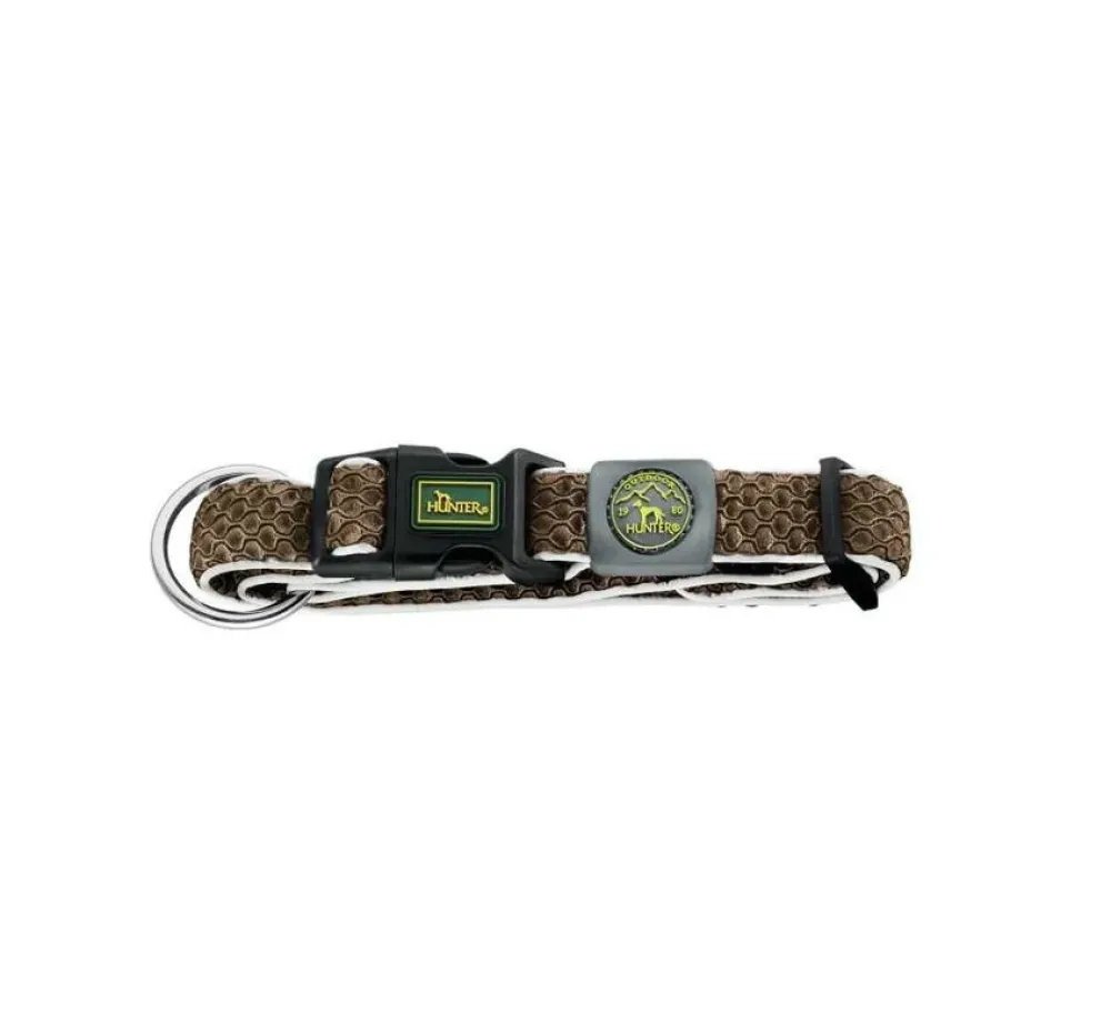 Hunter Hondenhalsband Hilo Vario Plus Bruin- Hondenhalsband