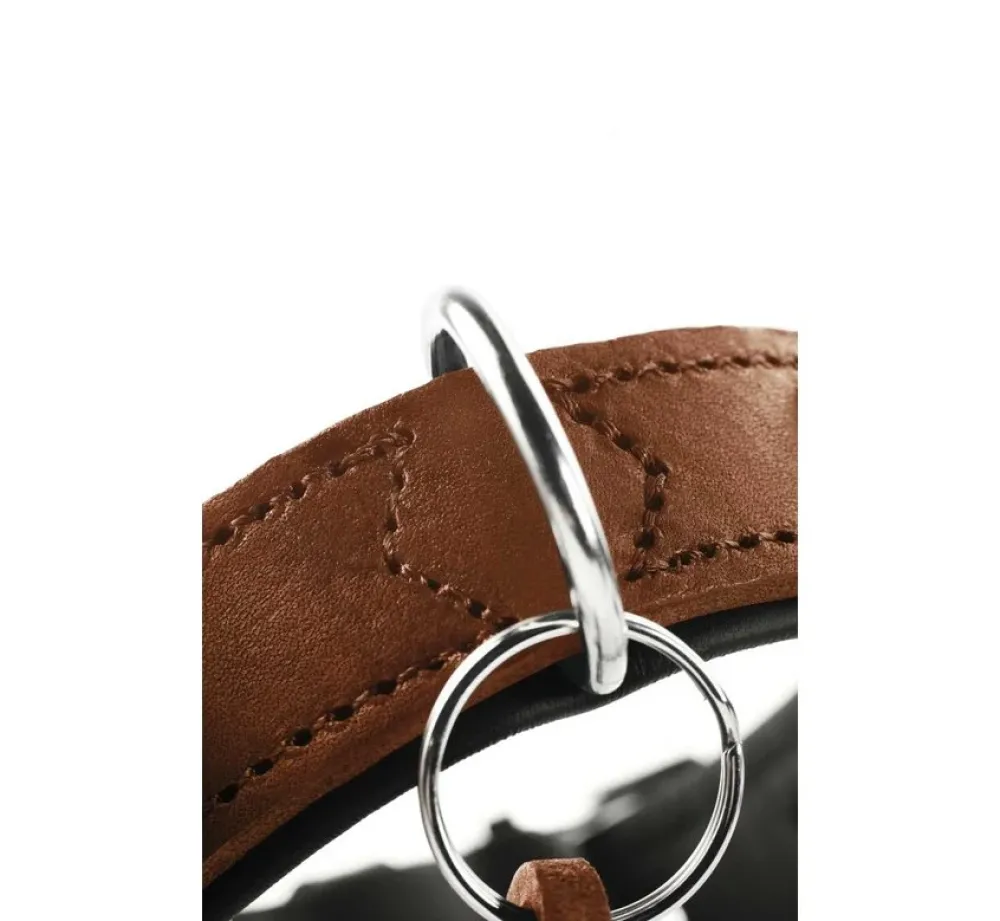 Hunter Hondenhalsband Larvik Cognac- Hondenhalsband