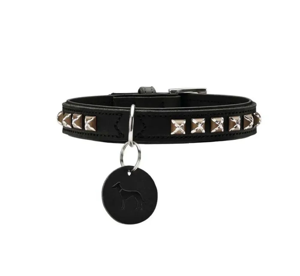 Hunter Hondenhalsband Larvik Style Zwart- Hondenhalsband