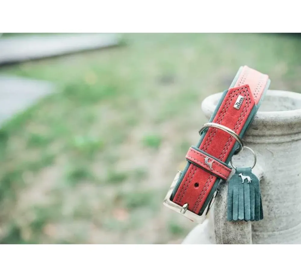 Hunter Hondenhalsband Lucca Rood- Hondenhalsband