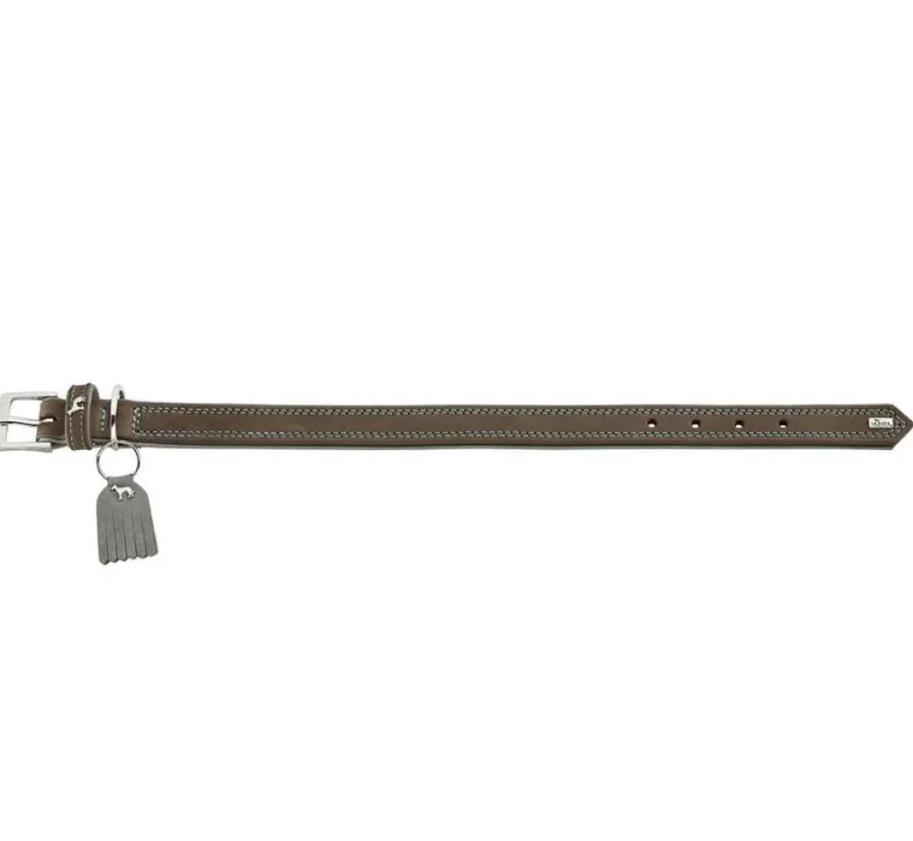 Hunter Hondenhalsband Lucca Walnoot- Hondenhalsband