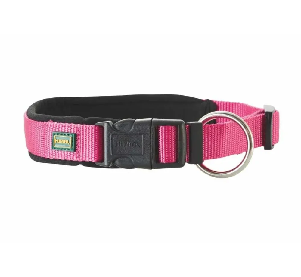 Hunter Hondenhalsband Neopreen Vario Plus Raspberry- Hondenhalsband
