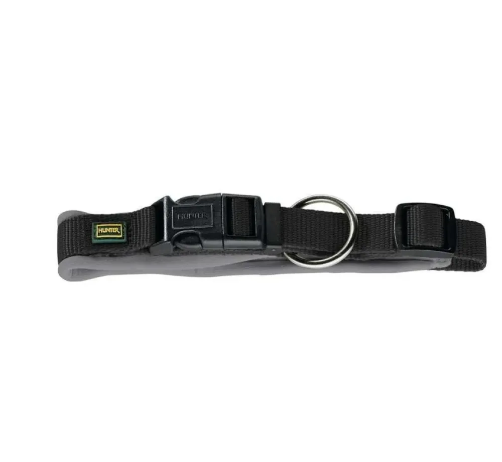 Hunter Hondenhalsband Neopreen Vario Plus Zwart- Hondenhalsband