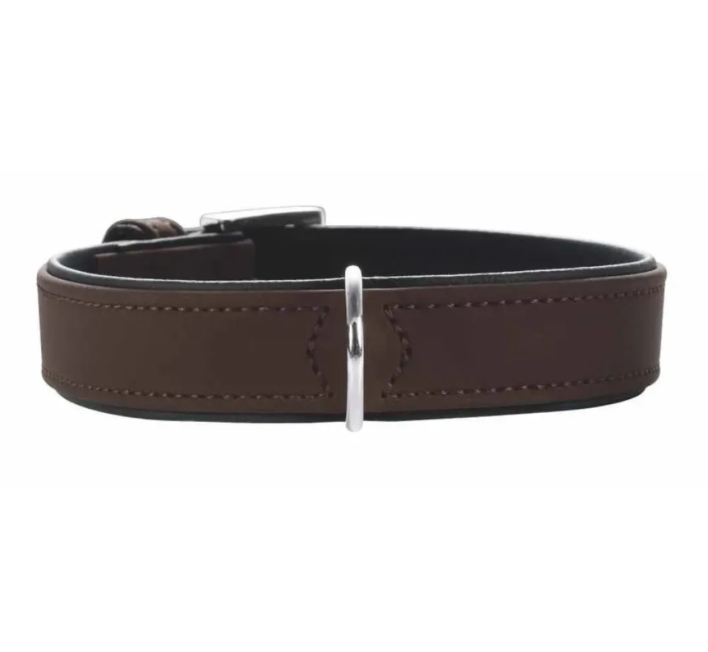 Hunter Hondenhalsband Softie Bruin- Hondenhalsband