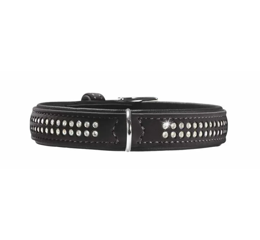 Hunter Hondenhalsband Softie Zwart Deluxe- Hondenhalsband