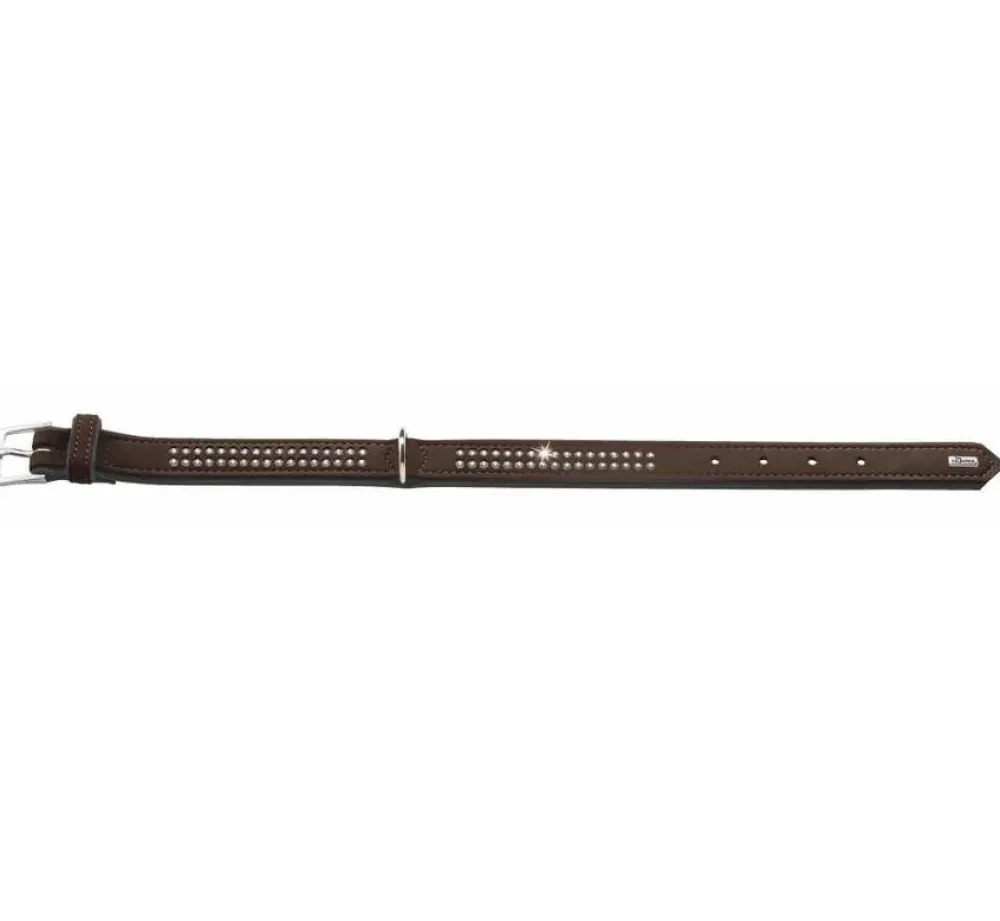 Hunter Hondenhalsband Softie Bruin Deluxe- Hondenhalsband