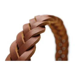Hunter Hondenhalsband Solid Education Cognac- Hondenhalsband