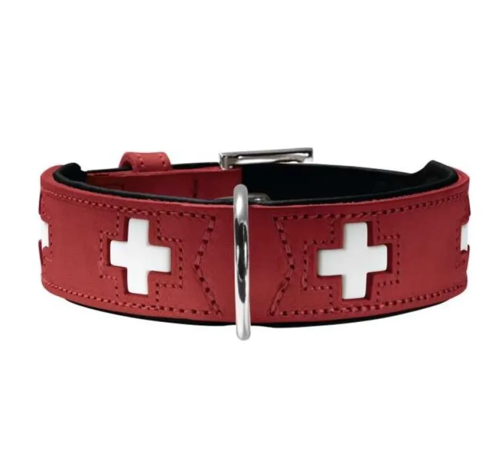 Hunter Hondenhalsband Swiss Rood- Hondenhalsband