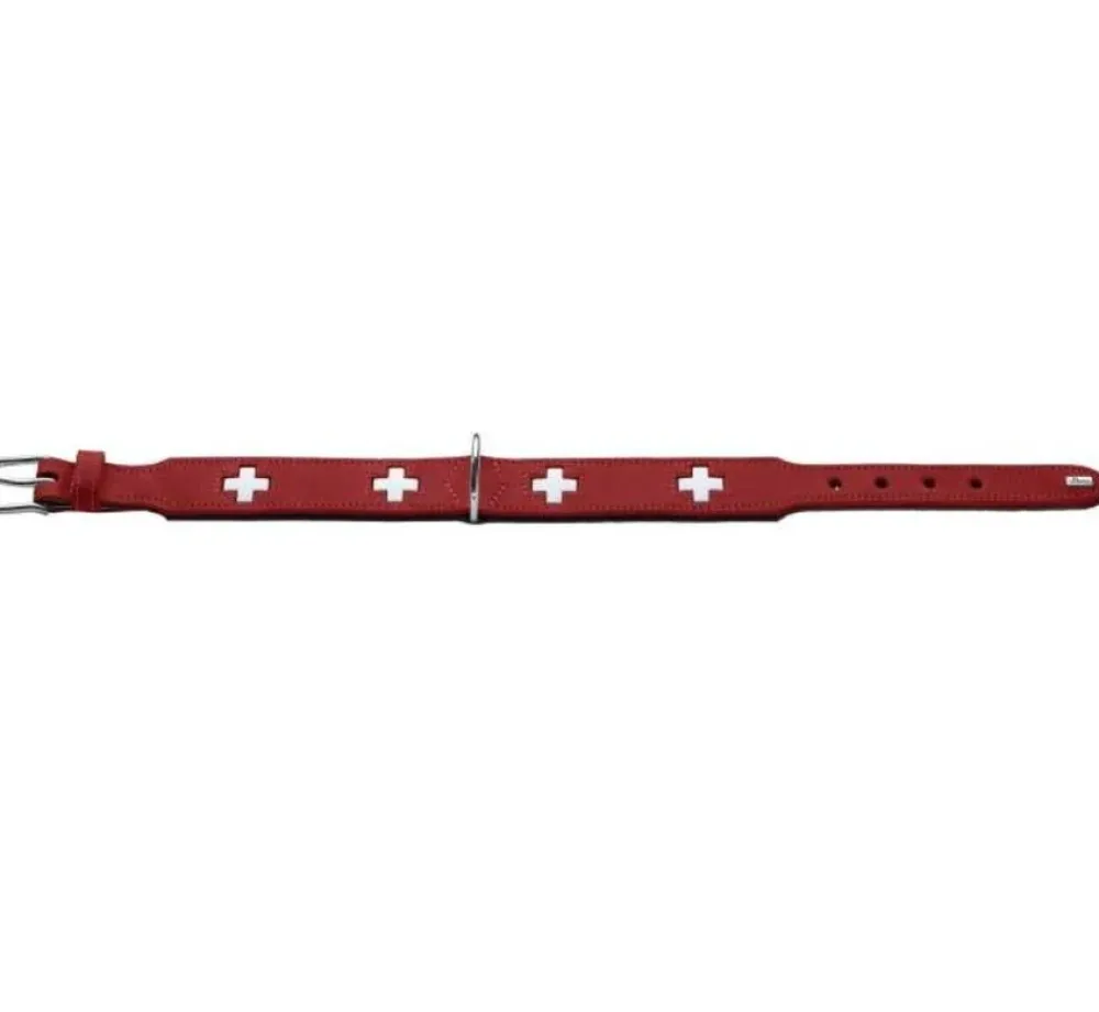 Hunter Hondenhalsband Swiss Rood- Hondenhalsband