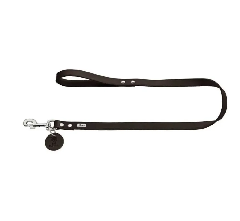 Hunter Hondenriem Donkerbruin Leer- Hunter Hondenriem