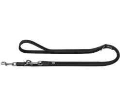 Hunter Hondenriem Hunting Zwart- Leren Hondenriem
