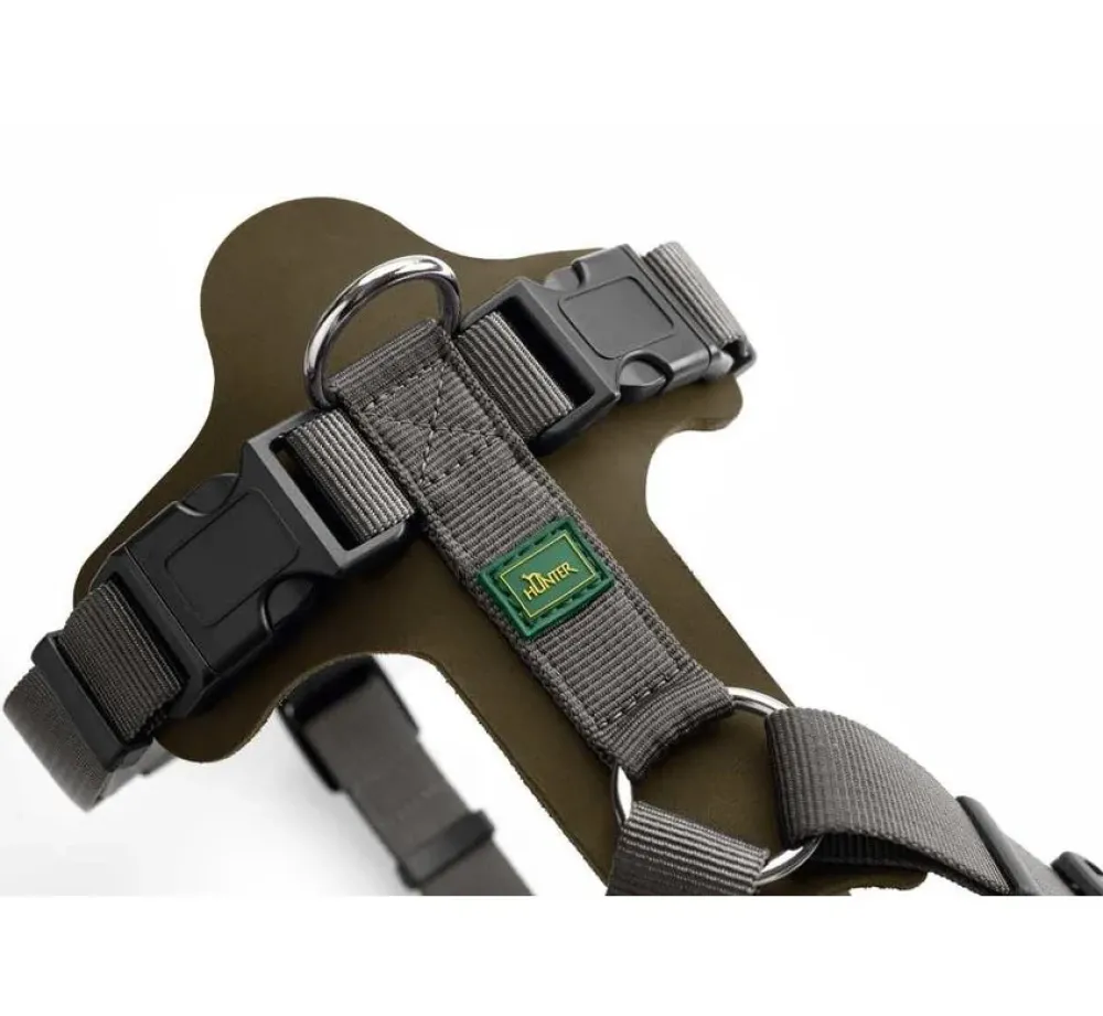 Hunter Hondentuig Aalborg Mixed Olive- Hunter Hondentuig