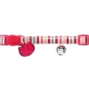 Hunter Kattenhalsband Glossy Stripes Roze- Kattenhalsband