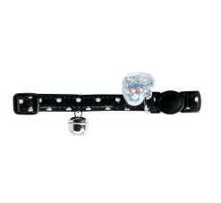 Hunter Kattenhalsband Glossy Dots Zwart- Kattenhalsband