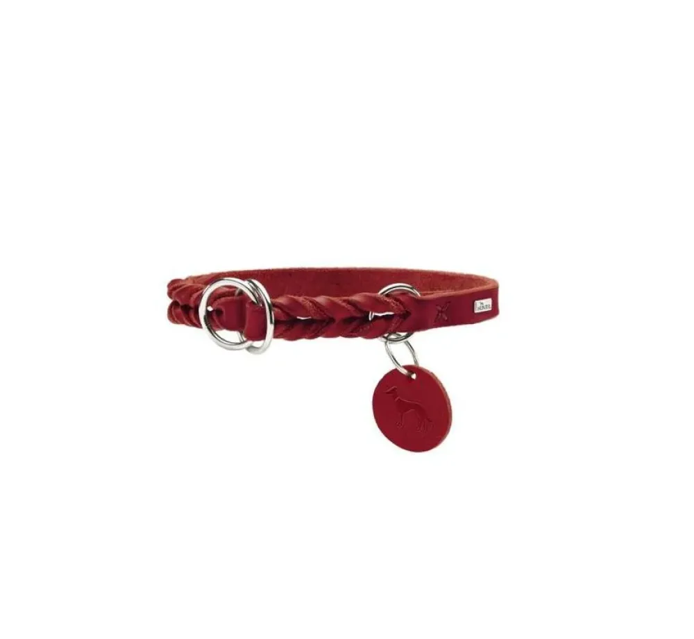Hunter Training Halsband Hond Solid Education Rood- Hondenhalsband