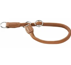Hunter Training Halsband Round & Soft Elk Cognac- Hondenhalsband